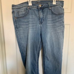 Light wash denim jeans